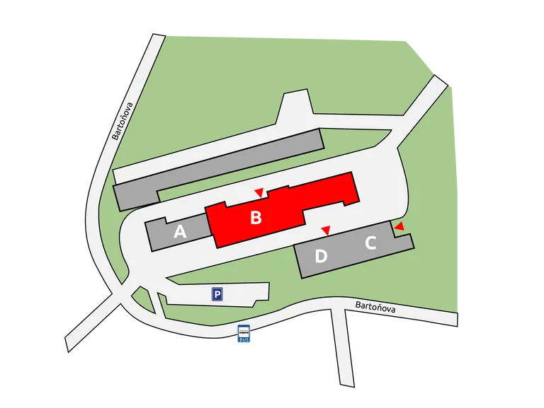 Horní areál - Pavilon B